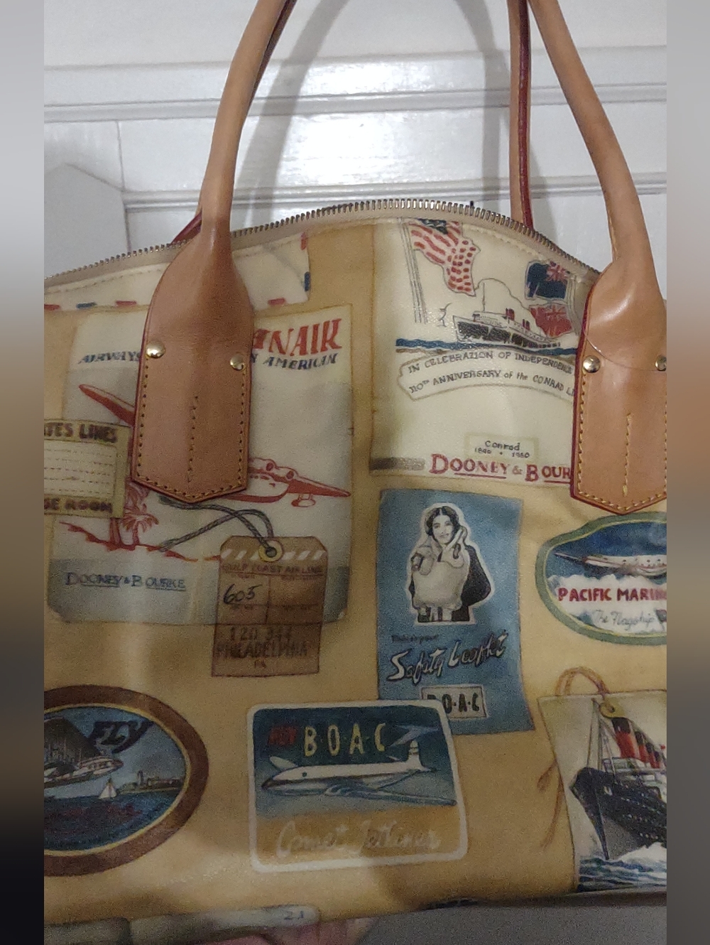 Dooney & Bourke Vintage 40th Anniversary Duffle Bag Purse.